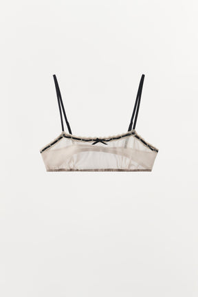 CONTRAST BOW BRALETTE