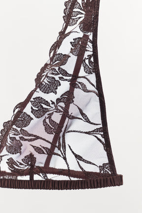 Embroidered Lace Bralette