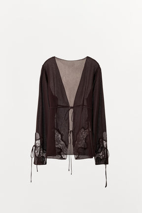LACE SHIRT WITH BOWS