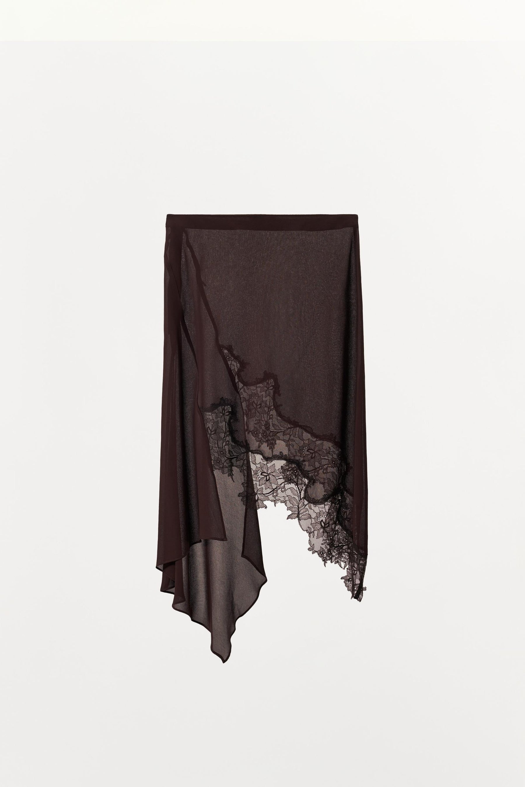 ASYMMETRIC LACE SKIRT