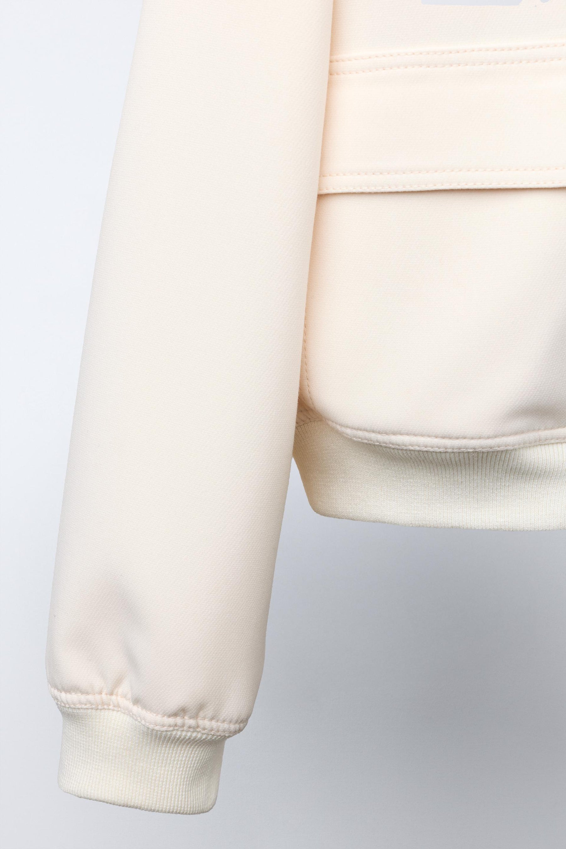 CROPPED BOMBER JACKET WITH SHOULDER PADS - Image 5