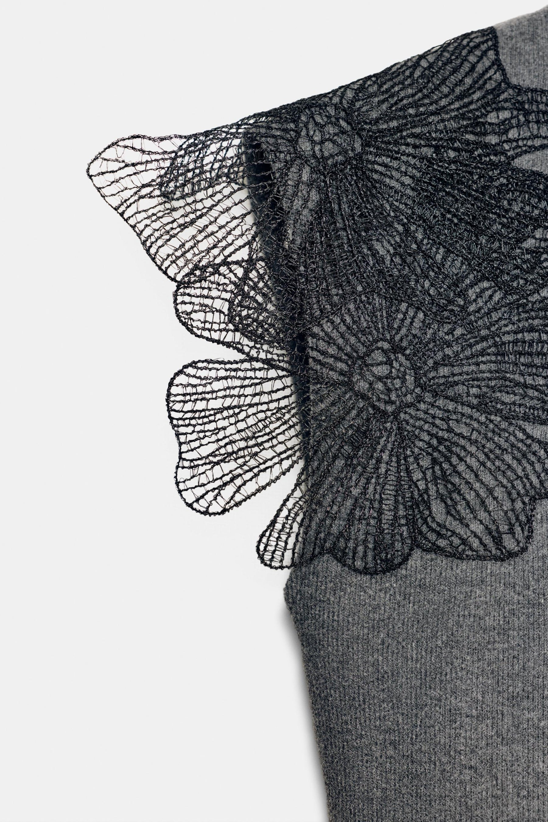 Floral Ribbed Top
