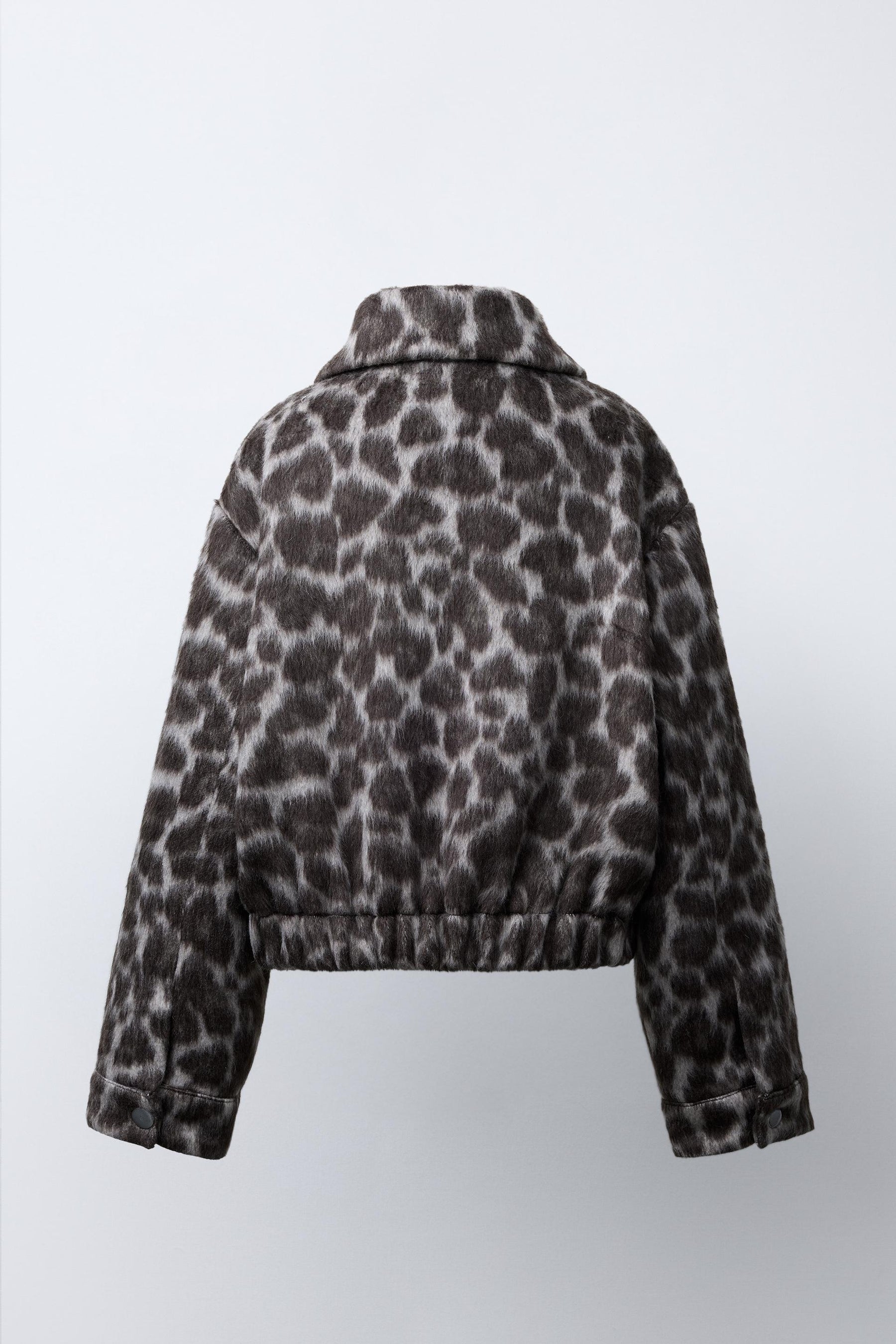 ANIMAL PRINT BOMBER JACKET - Image 4