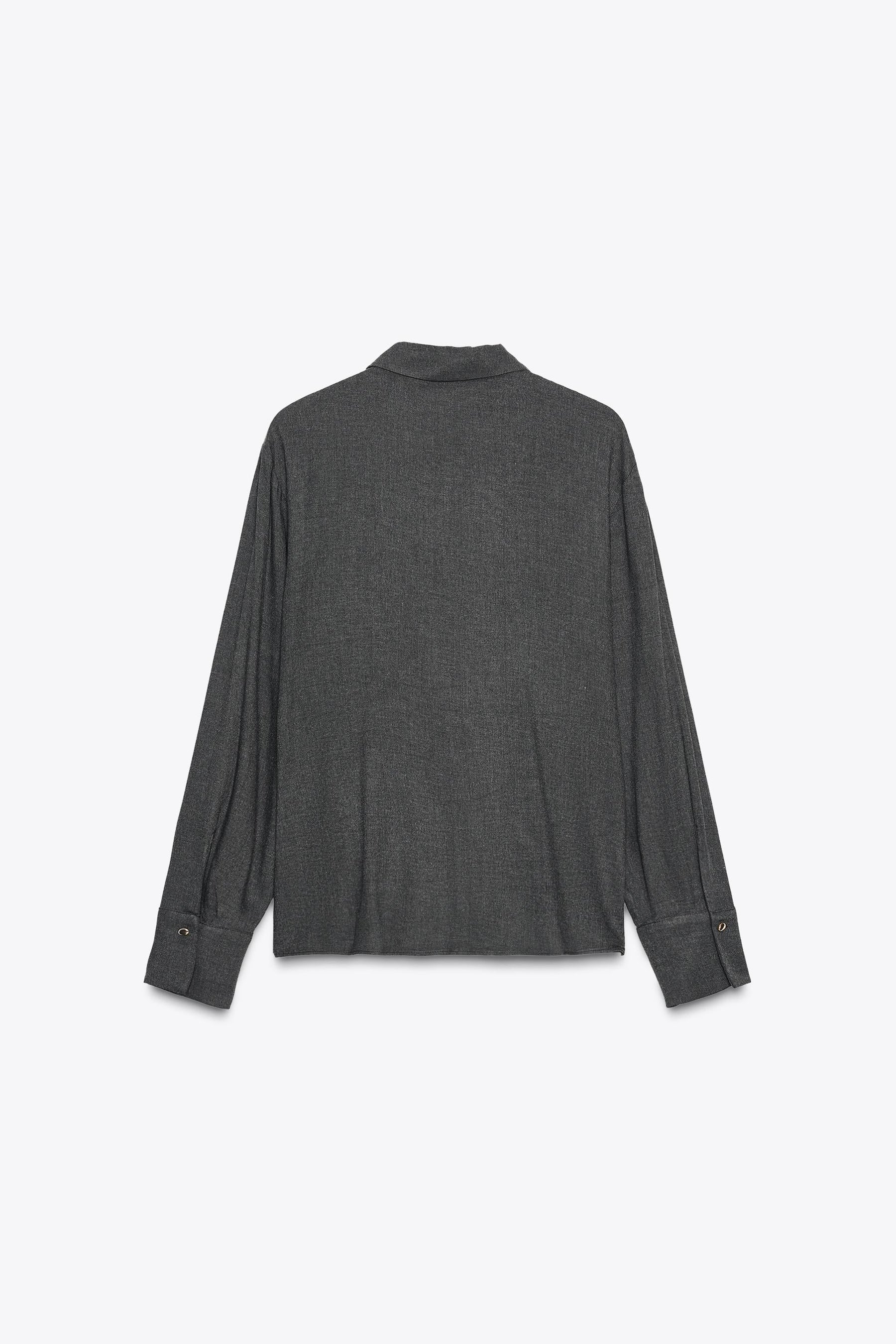 Knotted Metal-Button Shirt