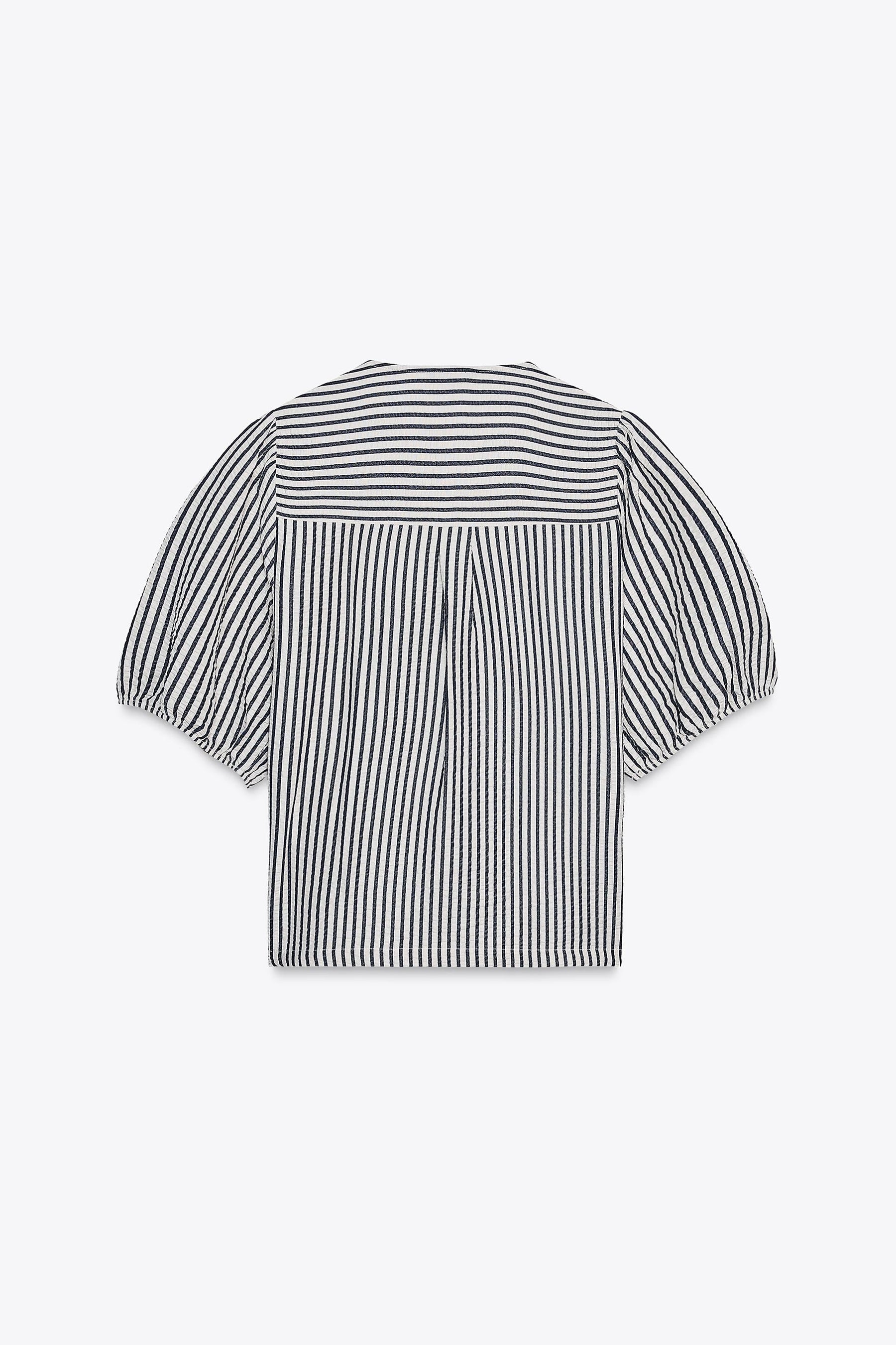 LINEN BLEND BLOUSE