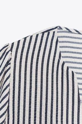 LINEN BLEND BLOUSE