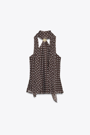 Polka Dot Neckholder-Top
