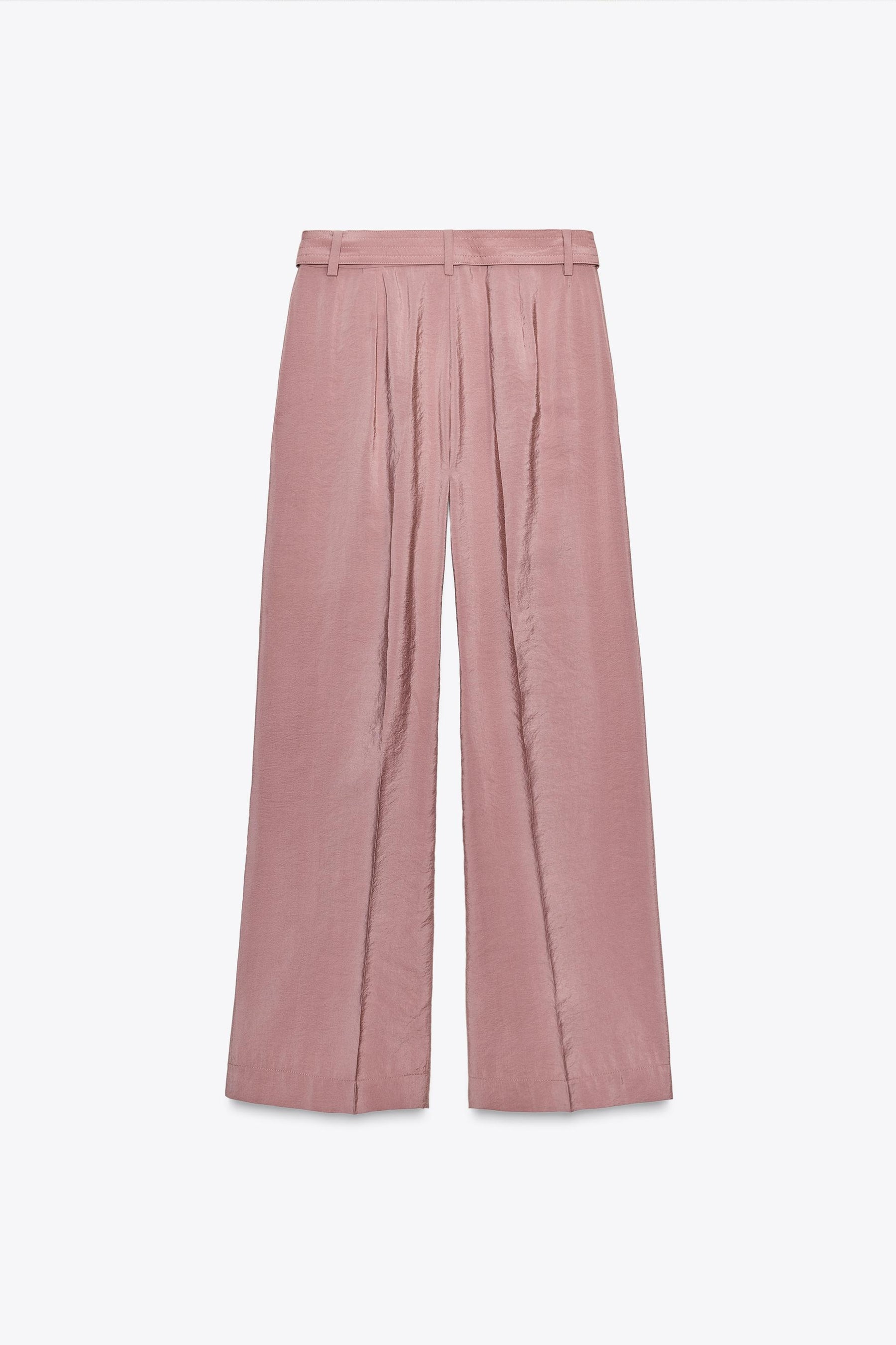 Wide-leg Trousers with Belt