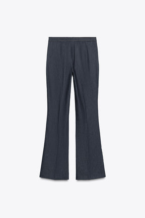 CONTRAST TOPSTITCH TROUSERS
