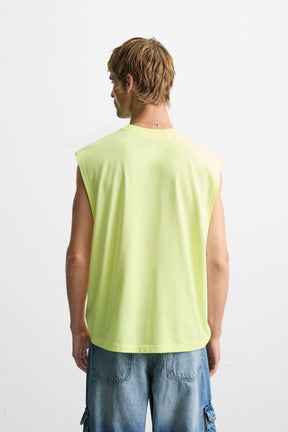 TANK TOP WITH RAISED PRINT - Image 3