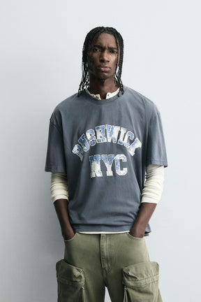 WASHED PRINT T-SHIRT - Image 2