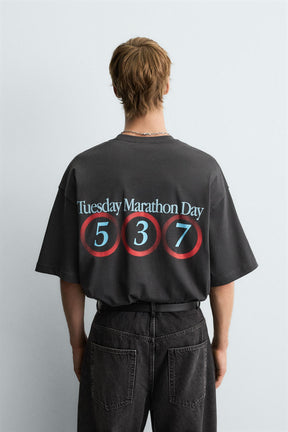 FADED NUMBER T-SHIRT - Image 3