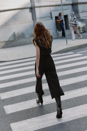 Culotte-Hose mit hohem Bund