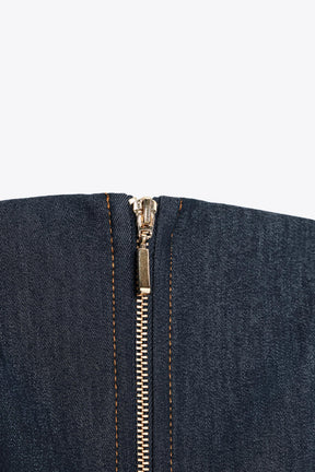 Jeans-Bustier-Top