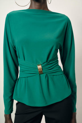 Draped Waist Blouse