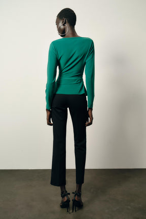 Draped Waist Blouse