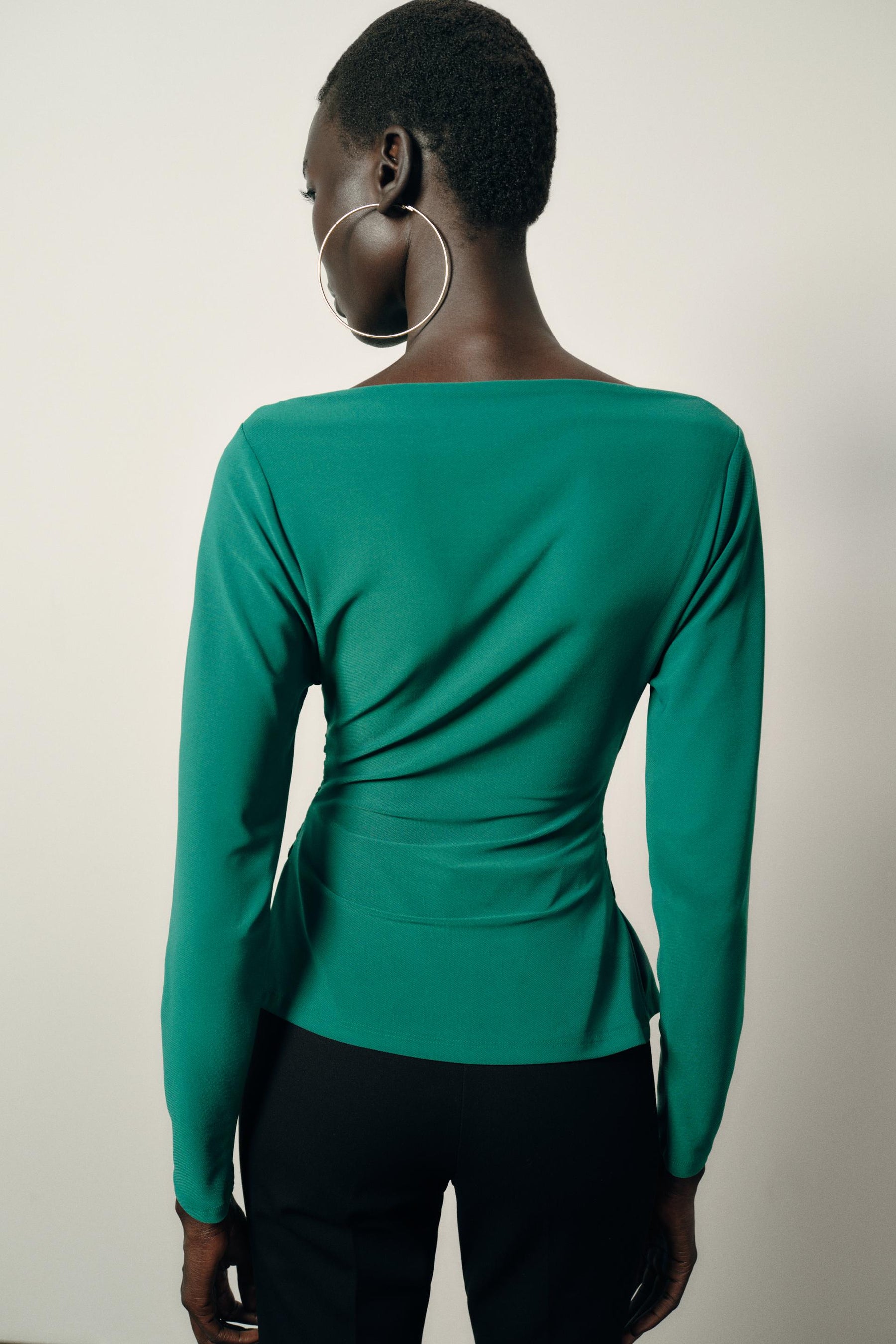 Draped Waist Blouse