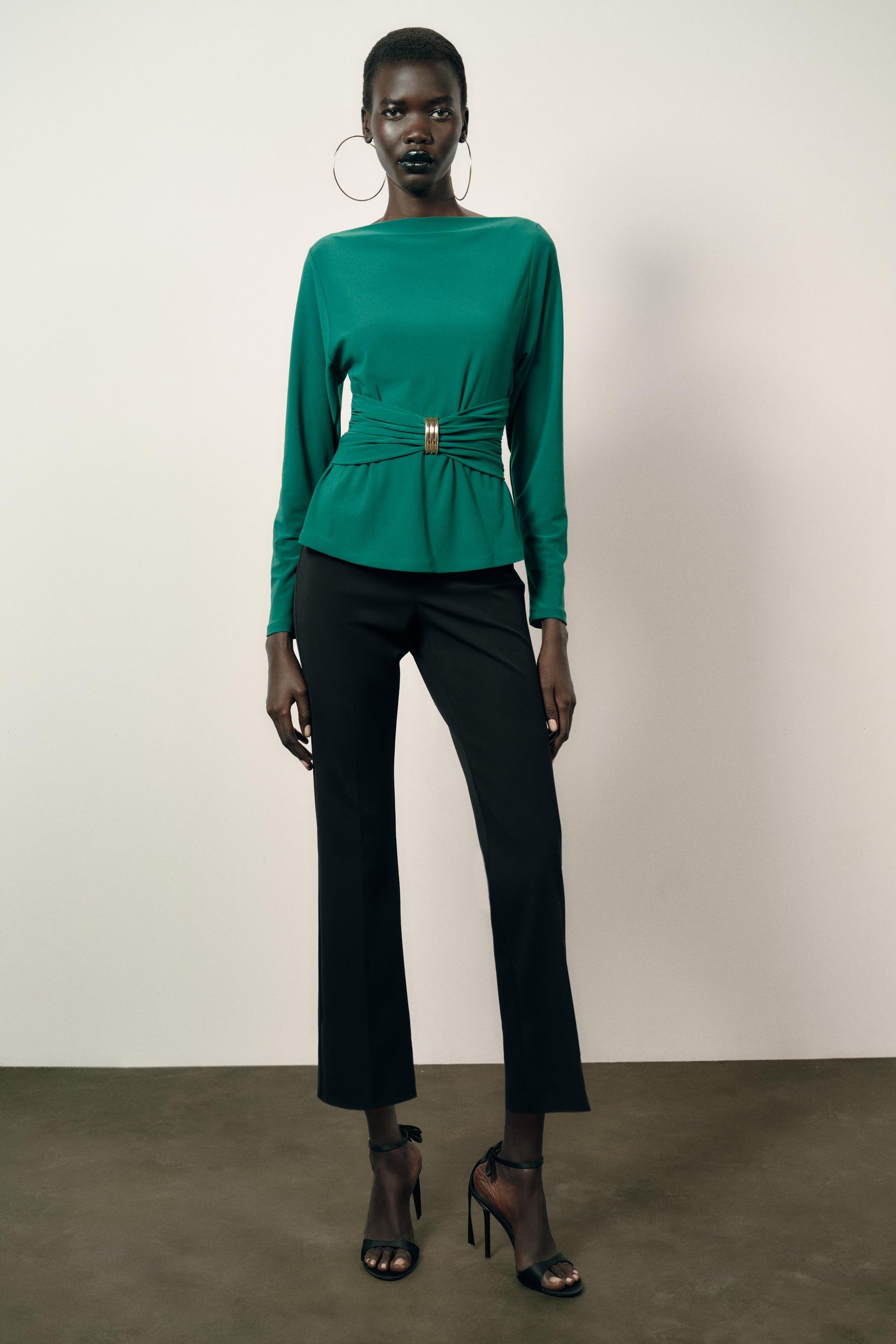 Draped Waist Blouse