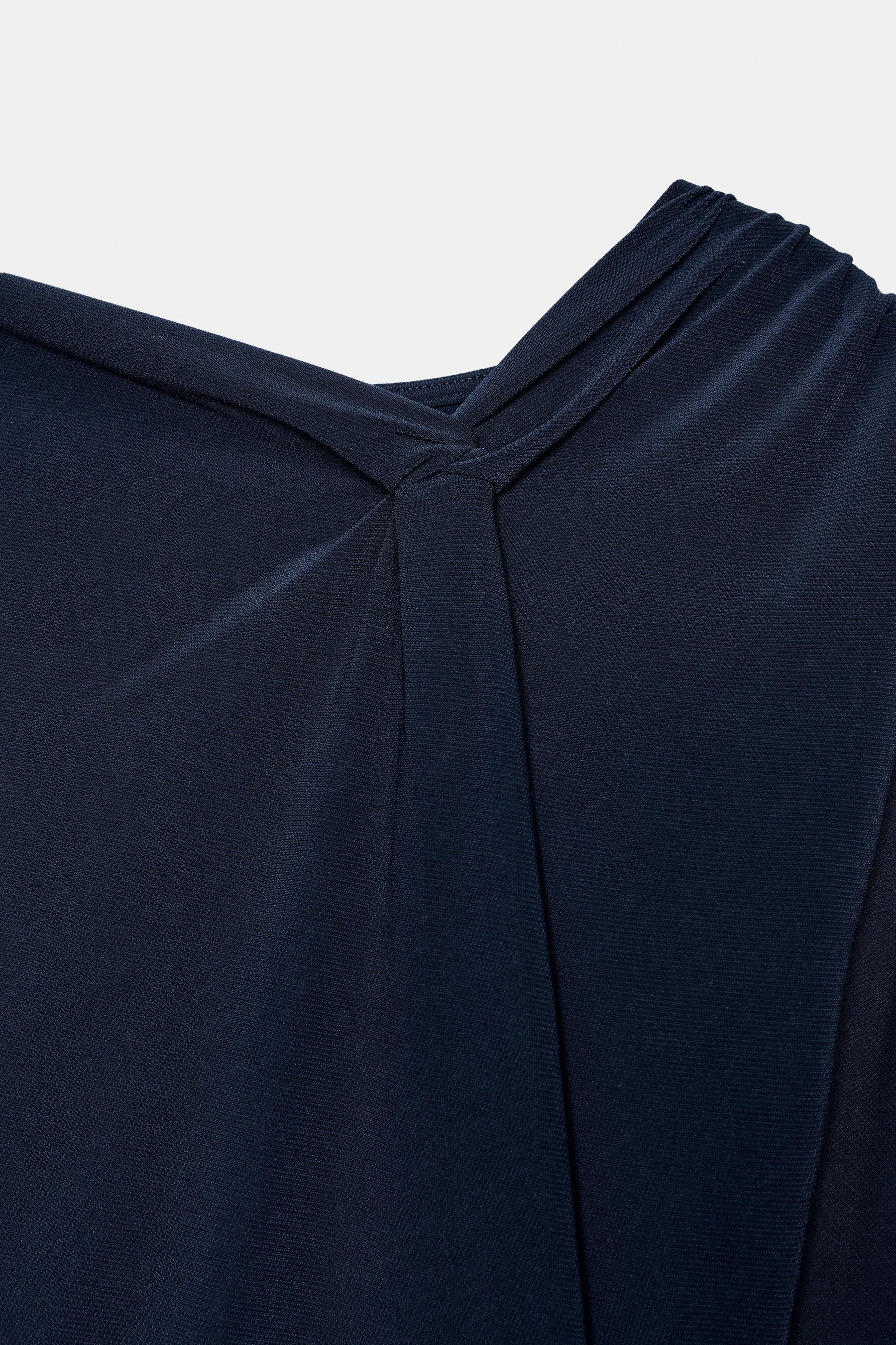 Belted Gathered Fashion Dress