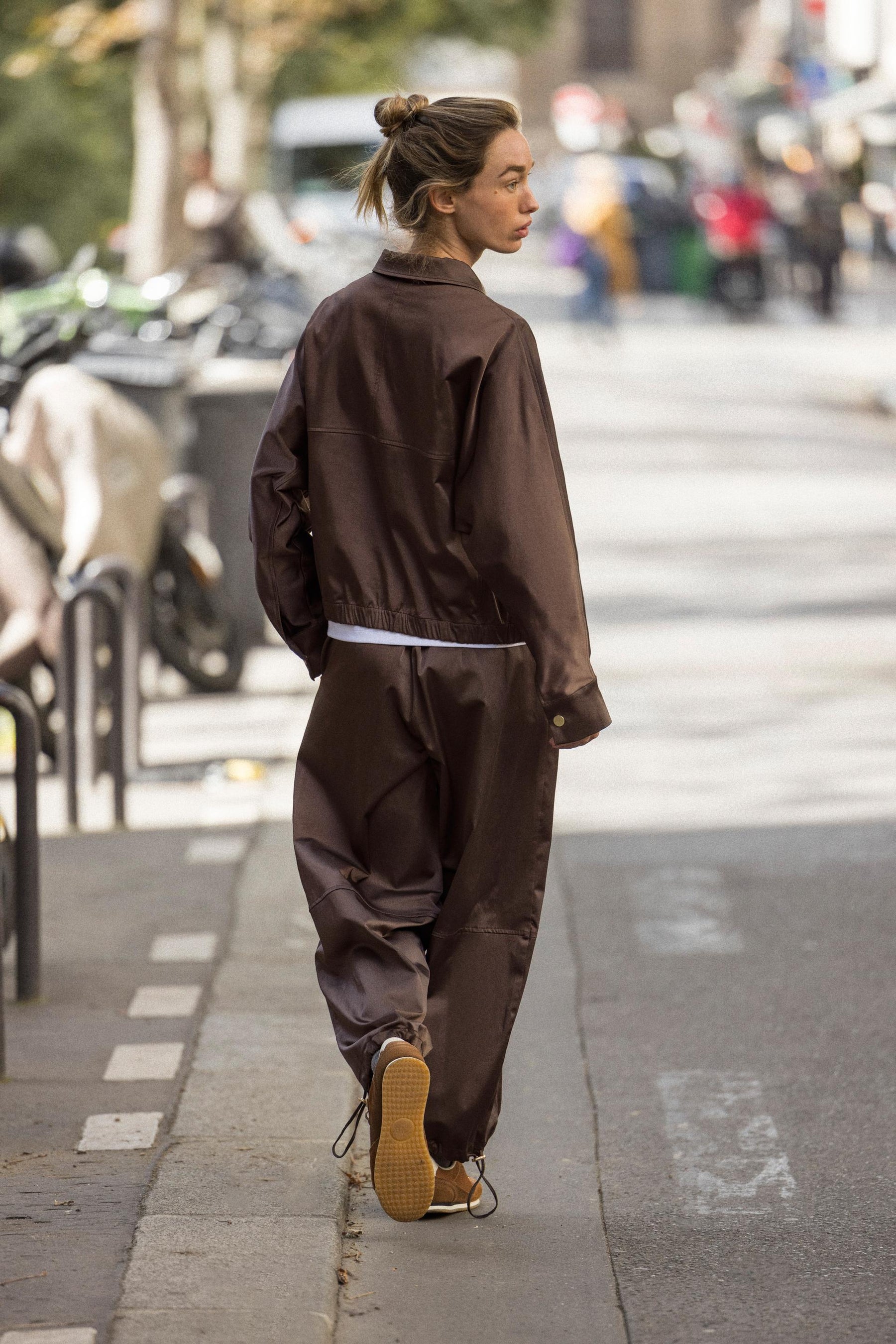 Satin-Zip-Up-Jacke