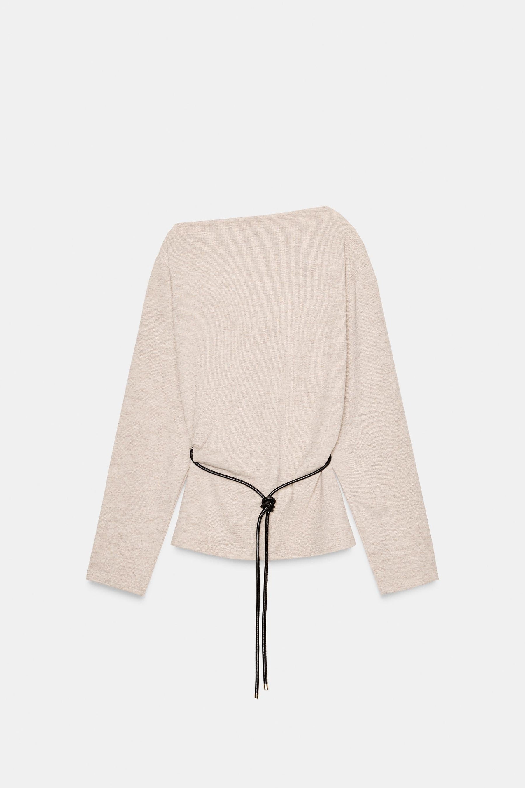Textured Belted Top