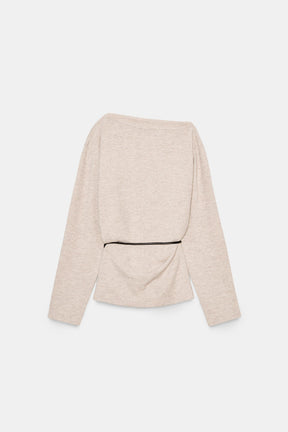 Textured Belted Top