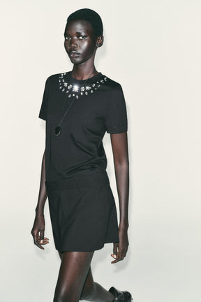 Jewel Embellished T-Shirt