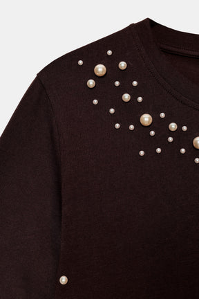 Faux Pearl T-Shirt