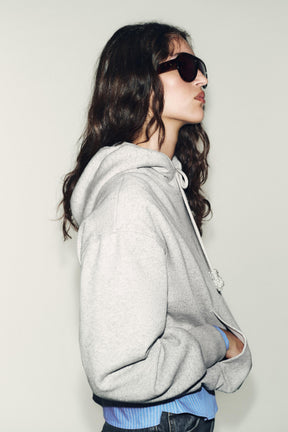Balloon Hem Hoodie