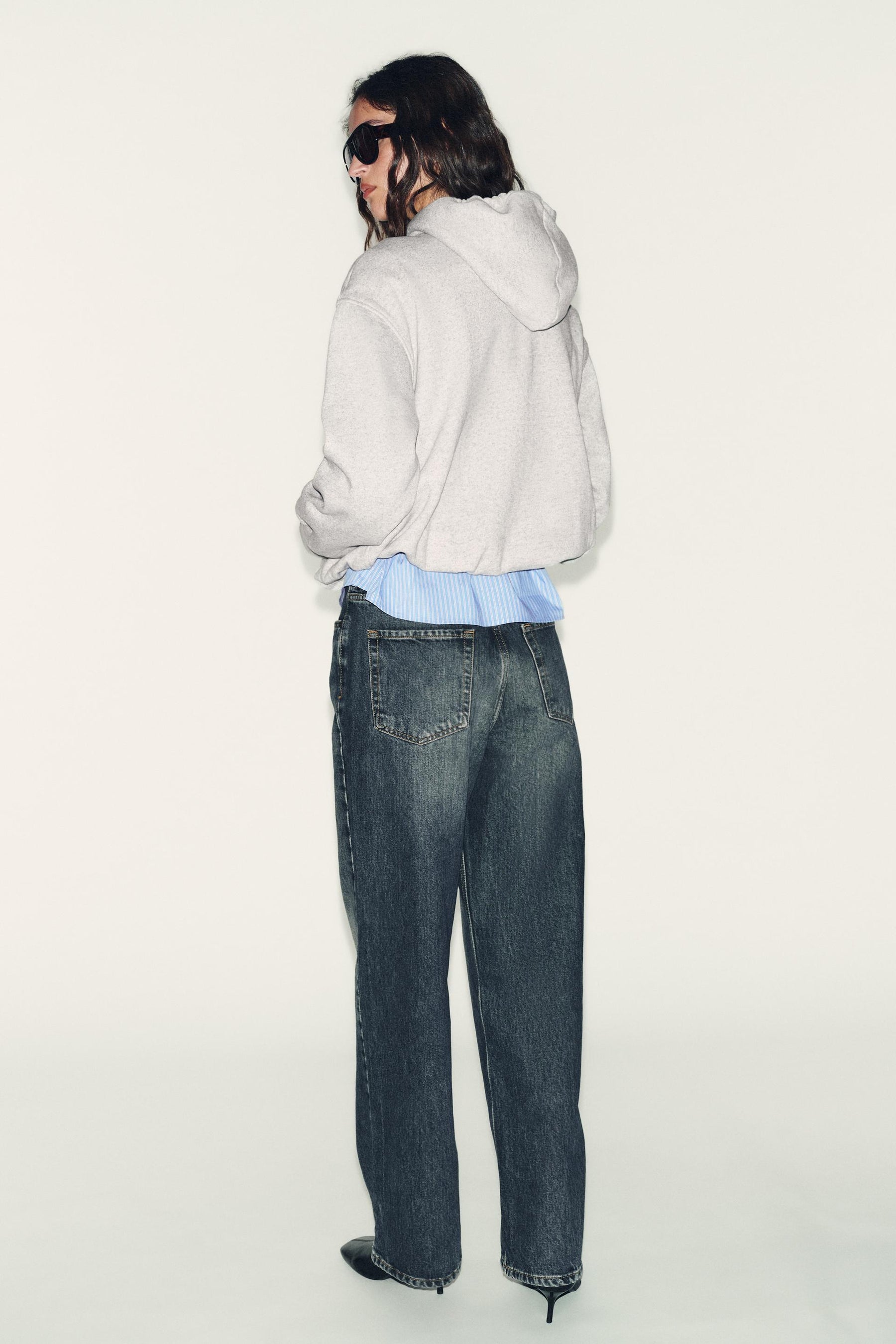 Balloon Hem Hoodie