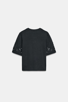 EMBROIDERED BEADED SHIRT