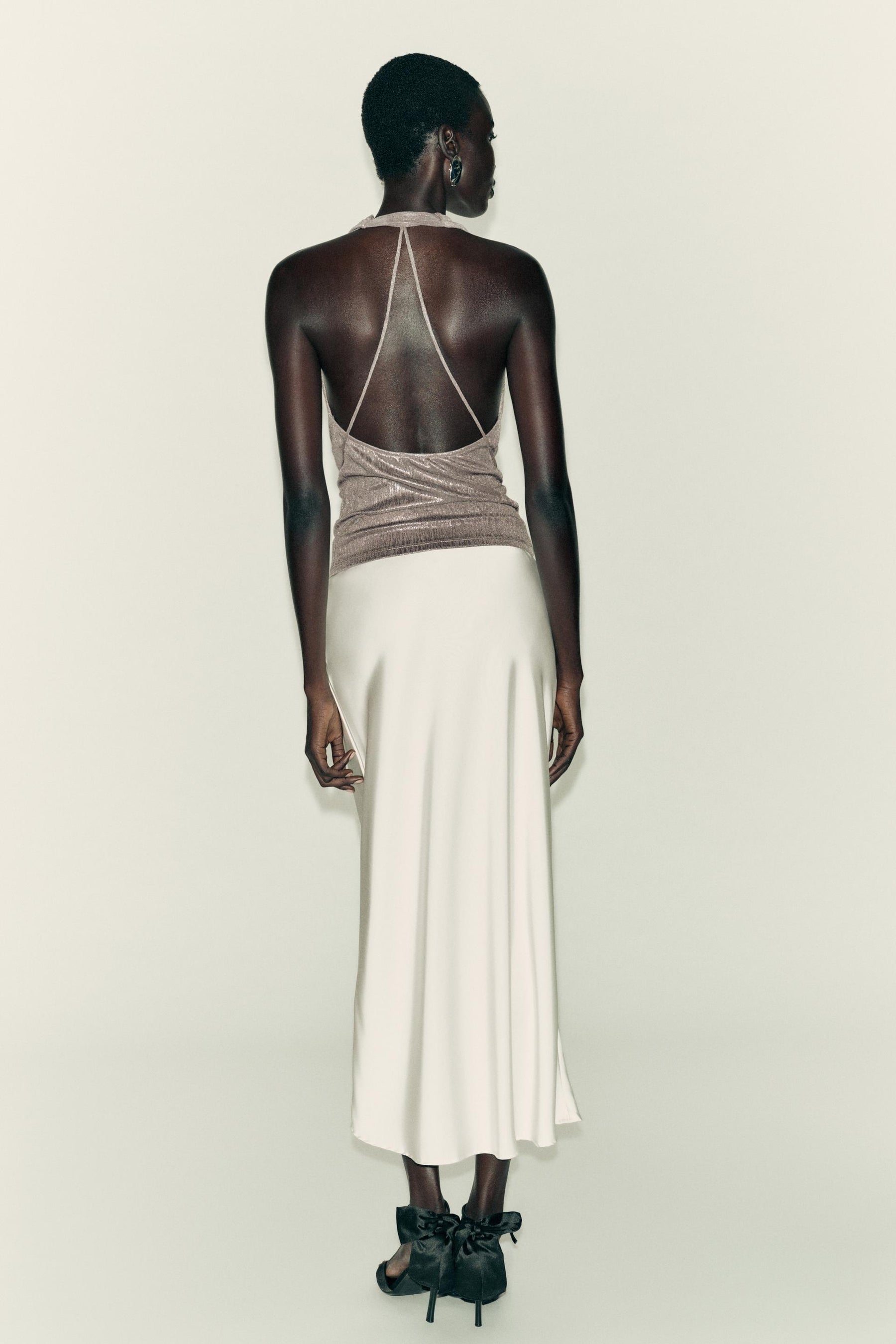 Draped Halter Shirt