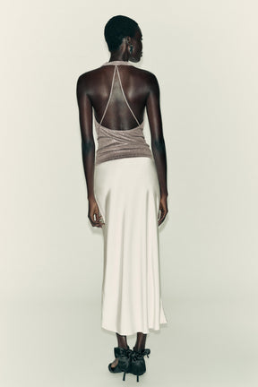 Draped Halter Shirt