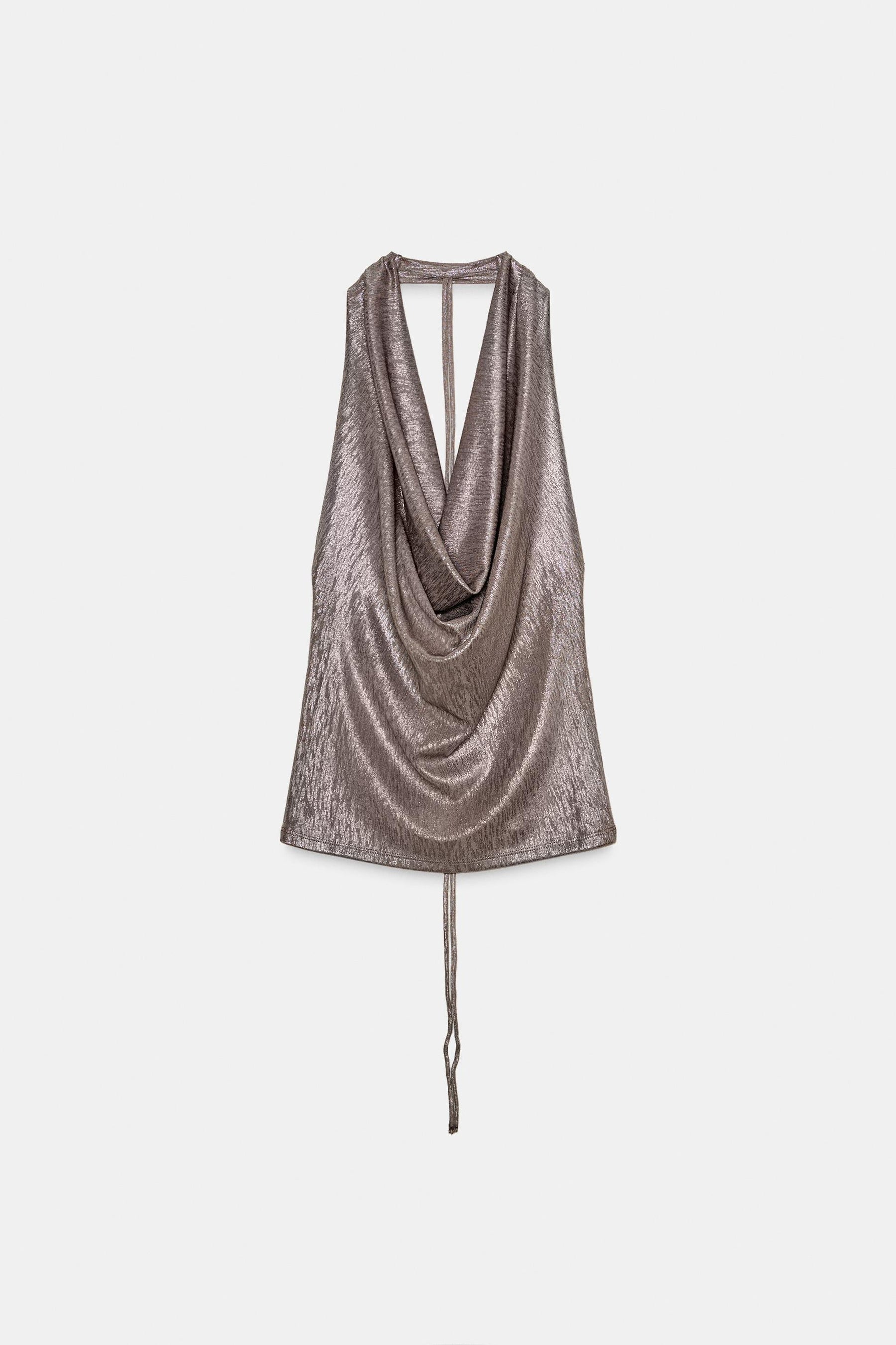 Draped Halter Shirt
