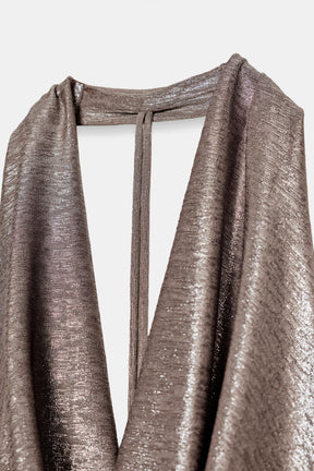 Draped Halter Shirt