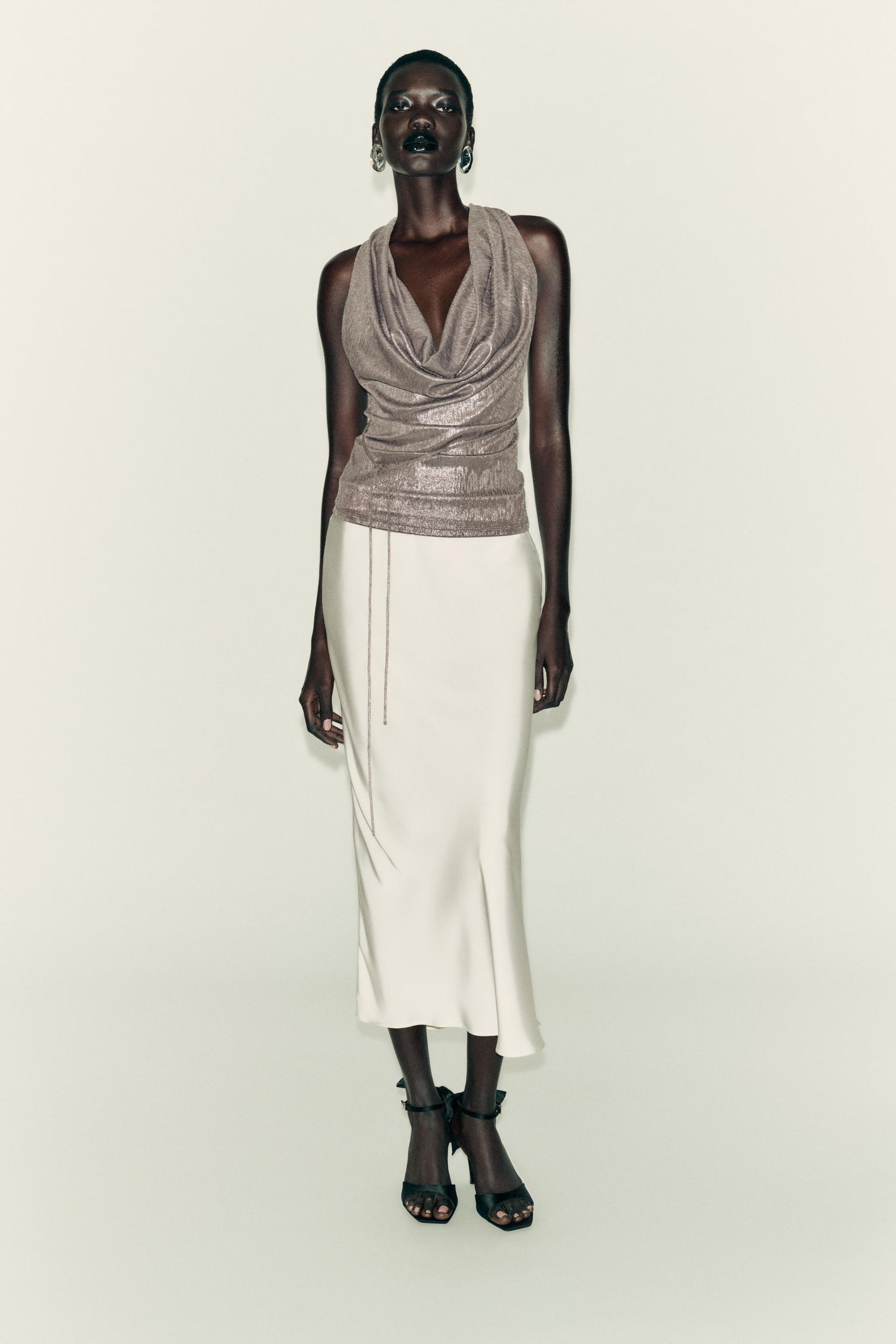 Draped Halter Shirt