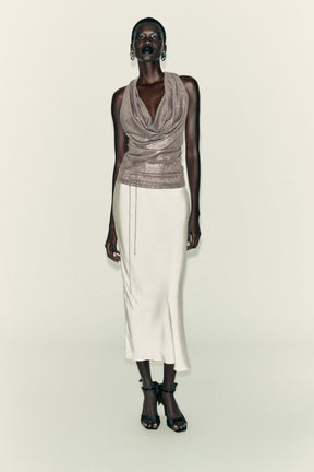 Draped Halter Shirt