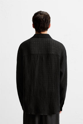 JACQUARD LINEN/COTTON SHIRT - Image 3