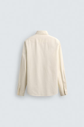 TEXTURED STRIPED SHIRT - Image 7