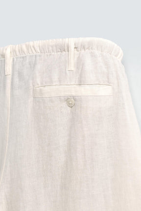 LINEN RELAXED FIT TROUSERS - Image 9