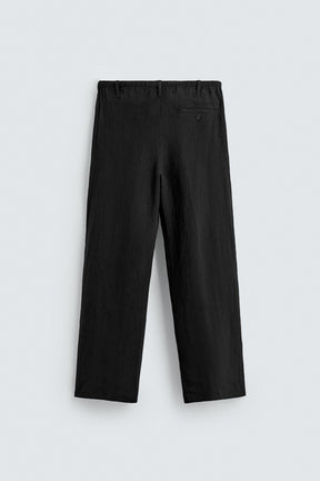 LINEN relaxed fit TROUSERS - Image 8