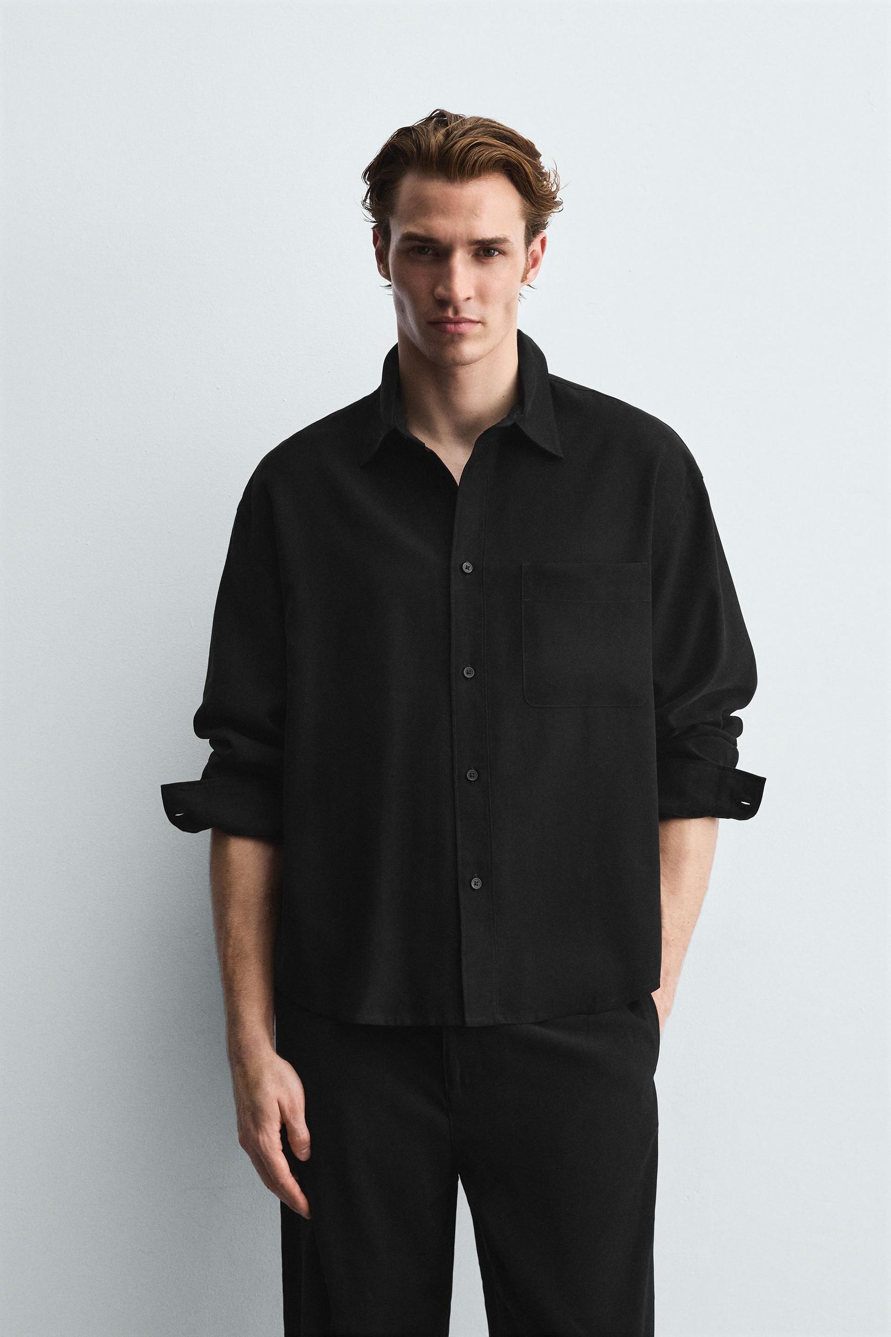 RELAXED FIT FLOWY SHIRT - Image 2