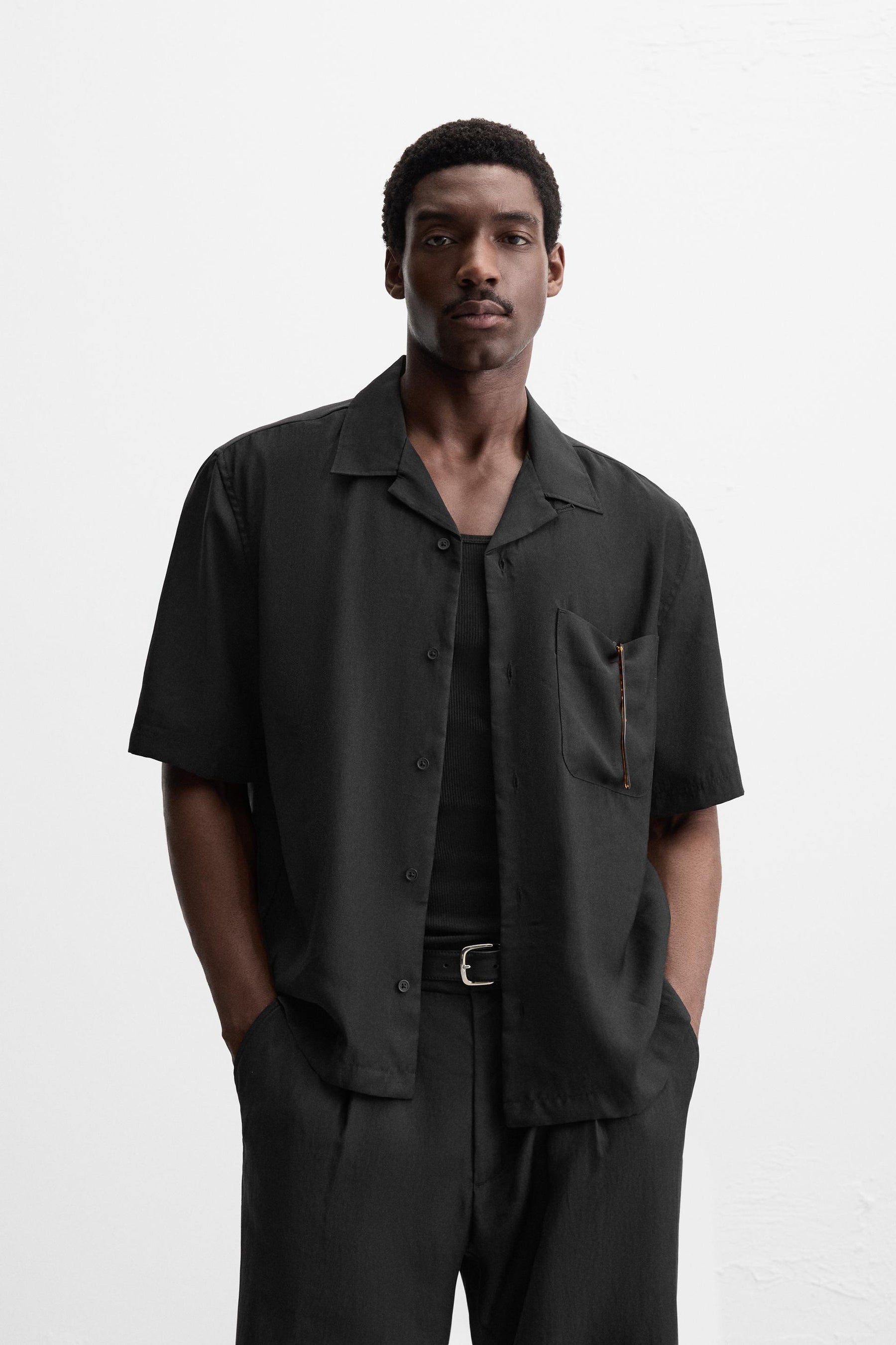 LYOCELL BLEND SHIRT - Image 2