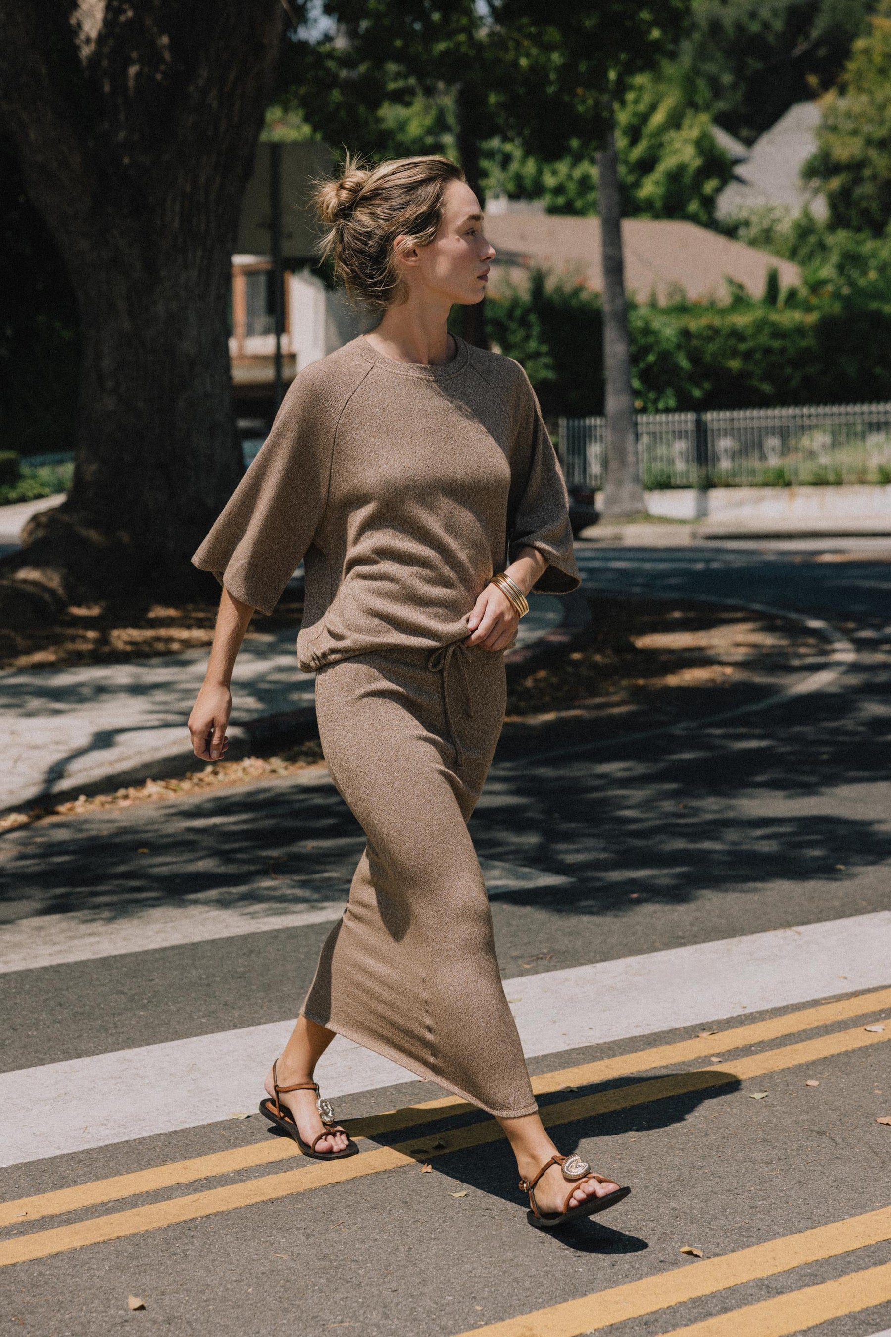 Cut-Out Knit Shirt