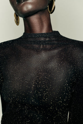 METALLIC THREAD SHIRT