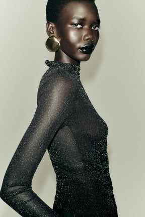 METALLIC THREAD SHIRT