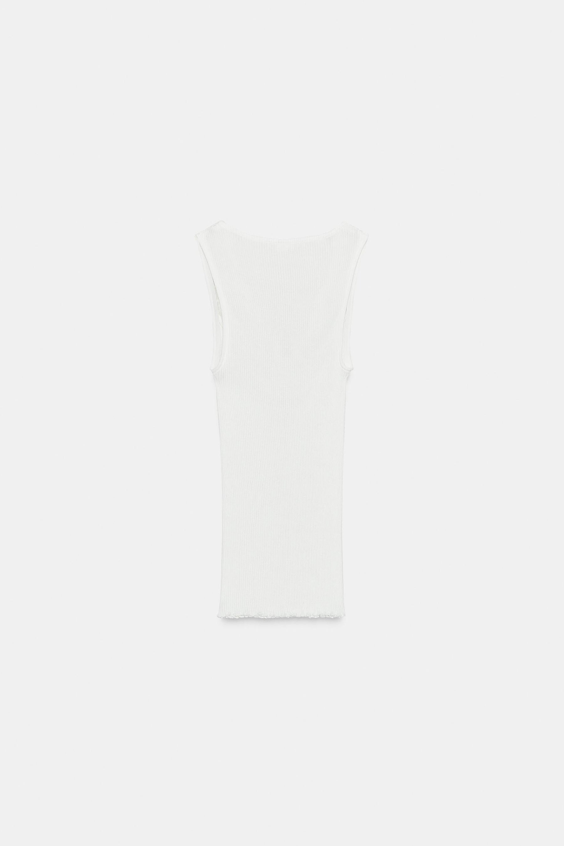 LACE RIBBED SHIRT