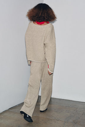 V-NECK RUSTIC SWEATSHIRT