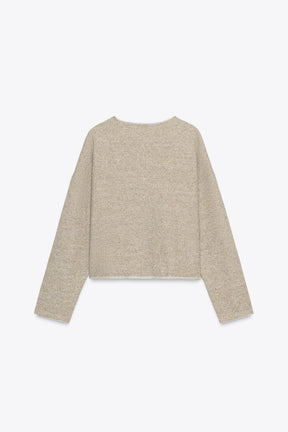 V-NECK RUSTIC SWEATSHIRT