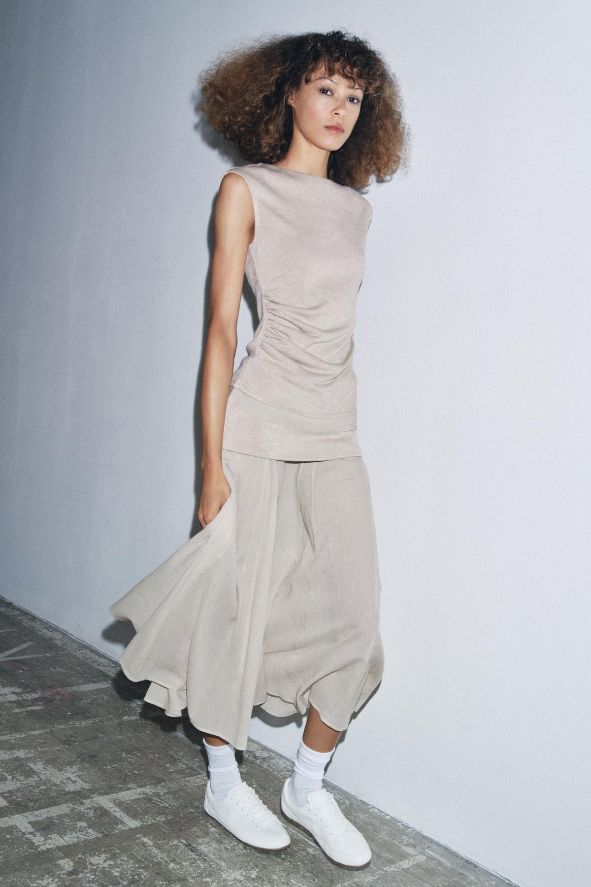 Contrast Skirt